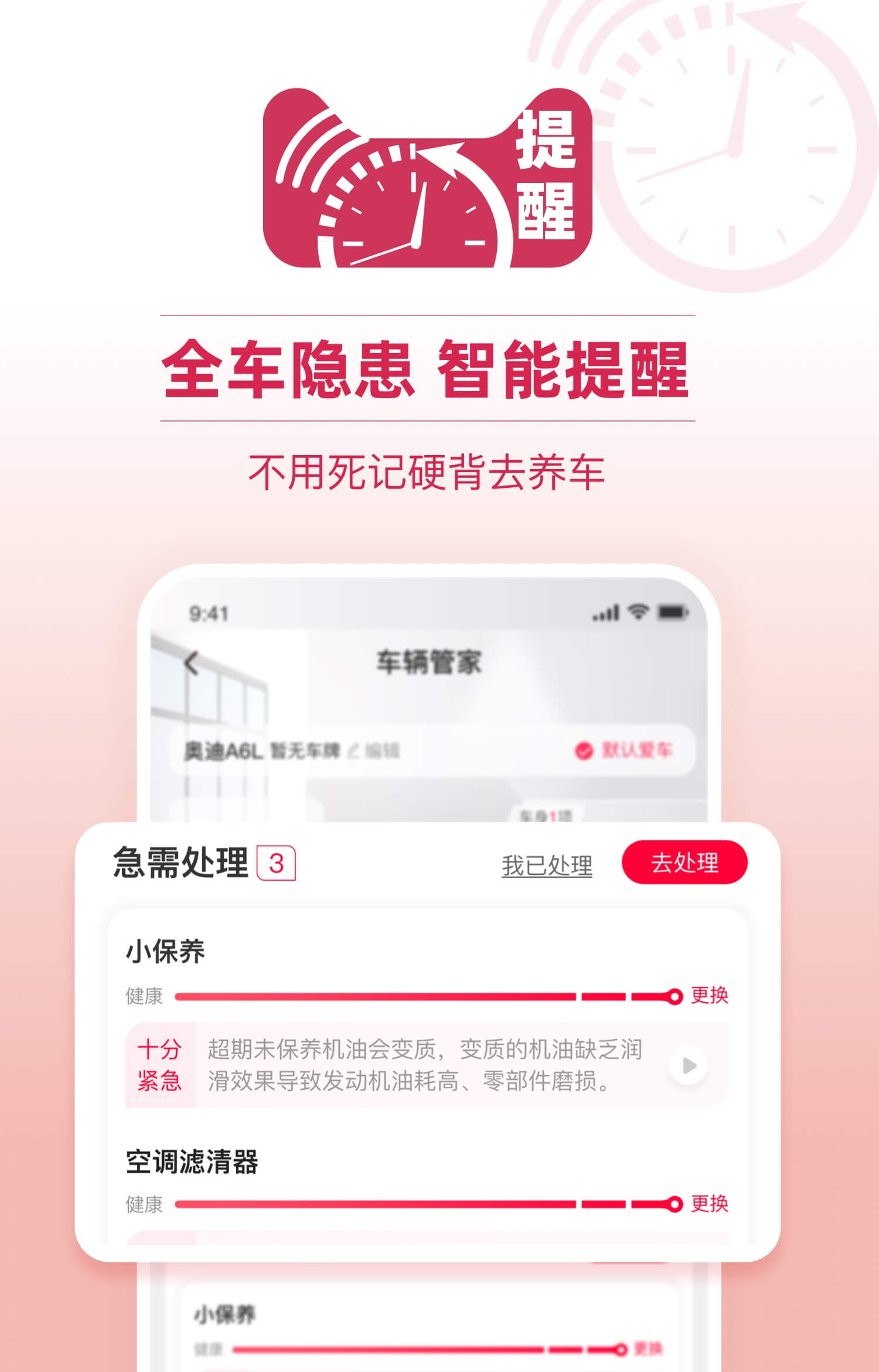全车隐患 智能提醒